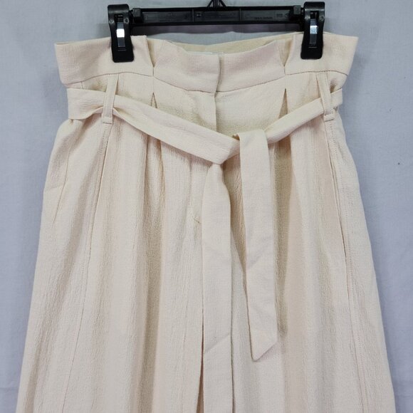 Jonathan Simkhai Emiko Wool Pant Size 0 Wide Leg Paperbag Waist Belted Pleated - Picture 12 of 15